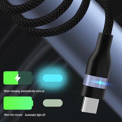 PD240W 65W Nylon Braided Fast Charging Cable, Dual-Head Type-C for Apple 1516