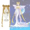 Sailor Moon Cosplay-Perücke aus Hochtemperaturseide für Rollenspiele und Kostümveranstaltungen
