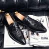 Herrenmode Krokodilmuster Leder Casual Slipper Weiche Bequeme Atmungsaktive Flats Freizeitschuhe Herren Mokassins Fahrschuhe