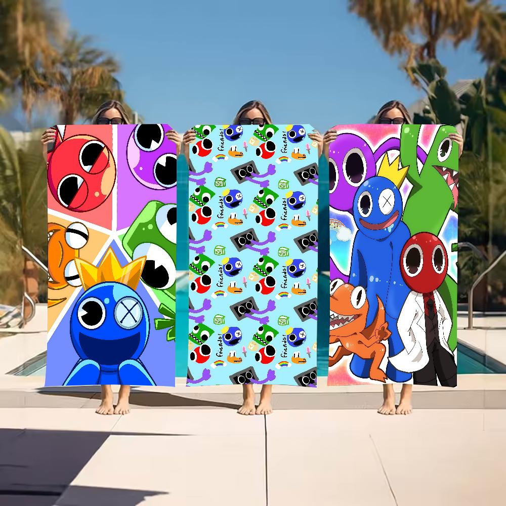 Game R-Rainbow Friends-S Towel Sports Quick Dry Travel Camping Gear Sandproof Soft Light Large Beach Towel