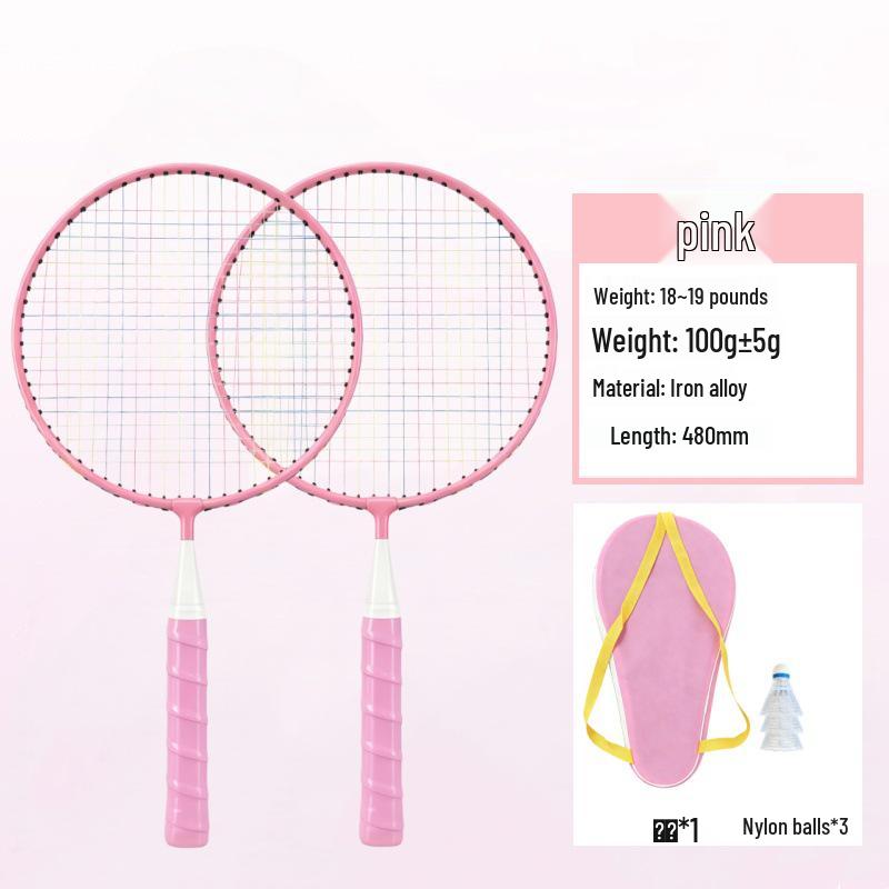 Lightweight Durable Badminton Rackets for Kids - Perfect for Beginners and Outdoor Parent-Child Fun