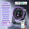 2026 Rechargeable Digital Display Turbine Fan: Wall-Mountable Desktop Fan with Large Airflow