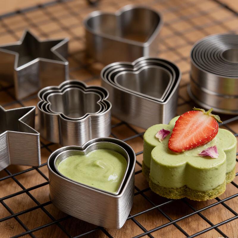 Ensemble de Moules à Gâteau Goutte d'Eau en Acier Inoxydable