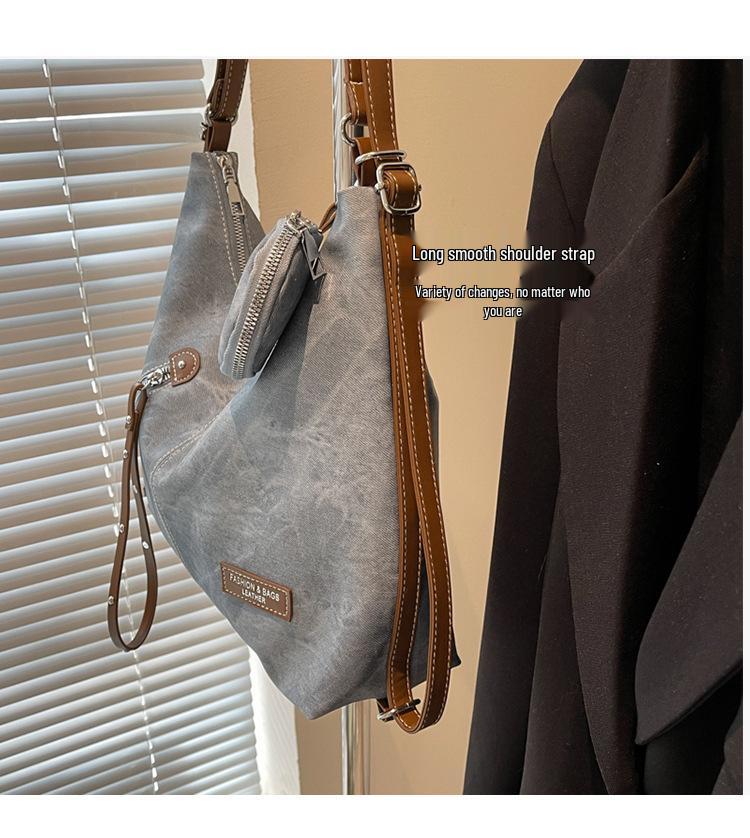 Högskolestudent Axelväska - Stilren, Hög Kapacitet, Koreansk Crossbody Ryggsäck för 2025.