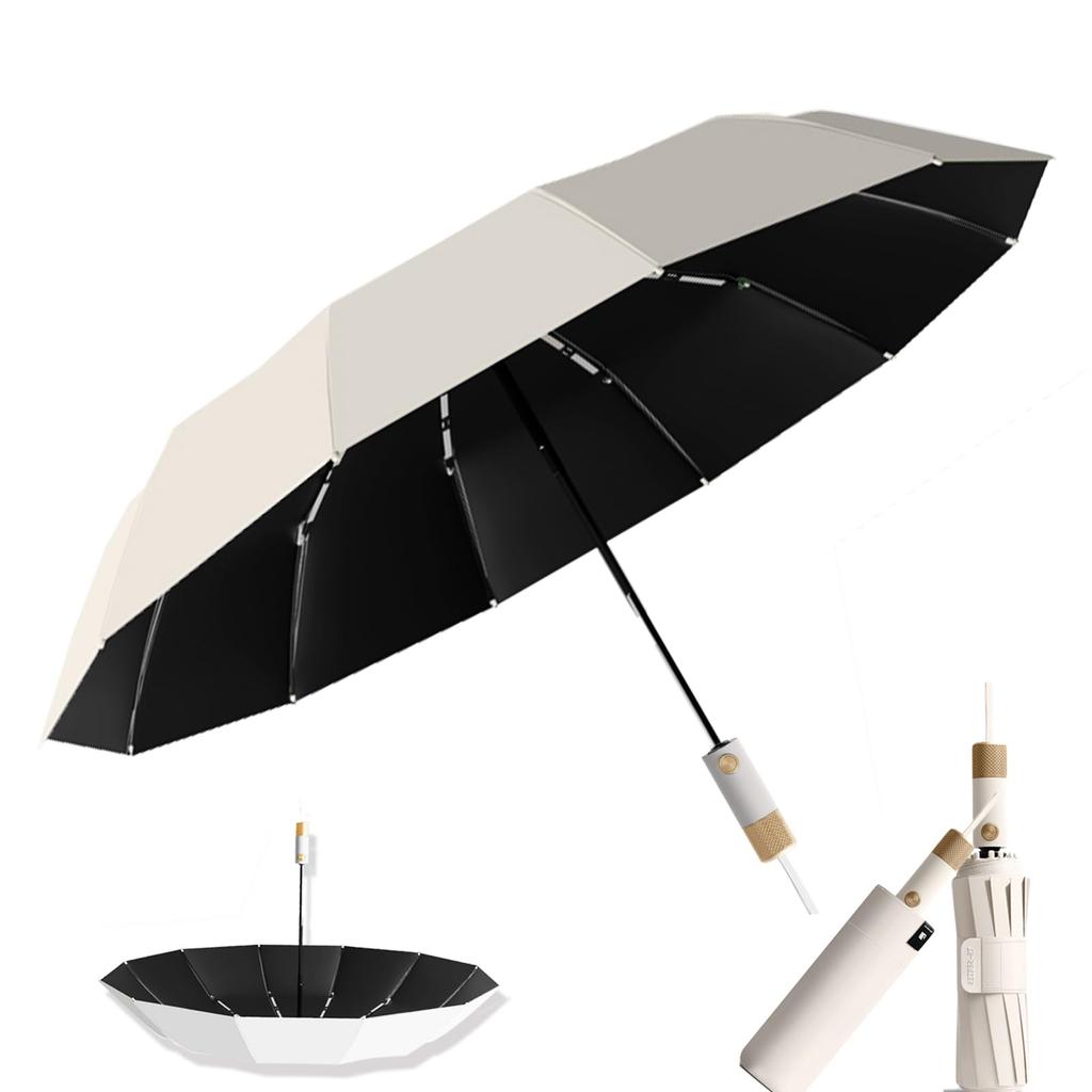 Premium Folding Perfect for Sun and Full Automatic Super 105cm 72 Compact and Durable 12 Gift Box Convenient Parasol for and Strong Wind Resistance