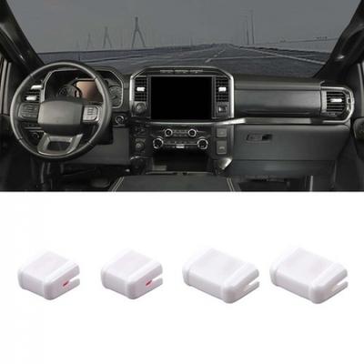 White Center Console Air Conditioner Vent Adjust Cover Trim For Ford F150 +