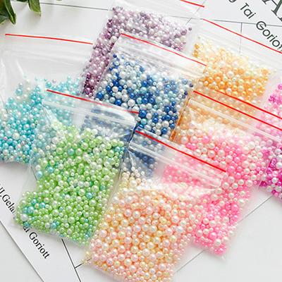 Perle Lose Scrapbooking Decor Gemischte Größe Geschenke Runde Perlen DIY Handwerk 500 stücke Nähen zubehör Handgemachte kein Loch ABS Approg/lot perlen