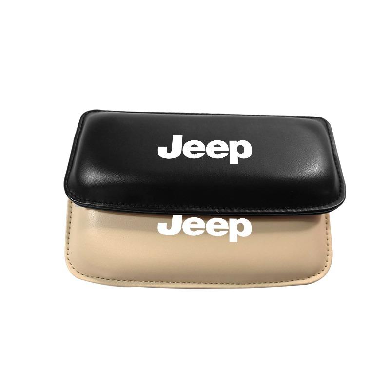 1Pcs Car Knee Pad Interior Pillow Pad Comfortable Cushion Memory Headrest For Jeep Renegade Wrangler JK JL Grand Cherokee Compass Patriot