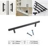Sleek Black Stainless Steel T Bar Handles For Stylish Kitchen Cabinet Drawer Knobs