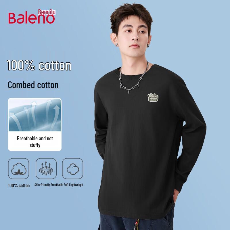 Baleno Men's Crewneck Cotton Sweatshirt