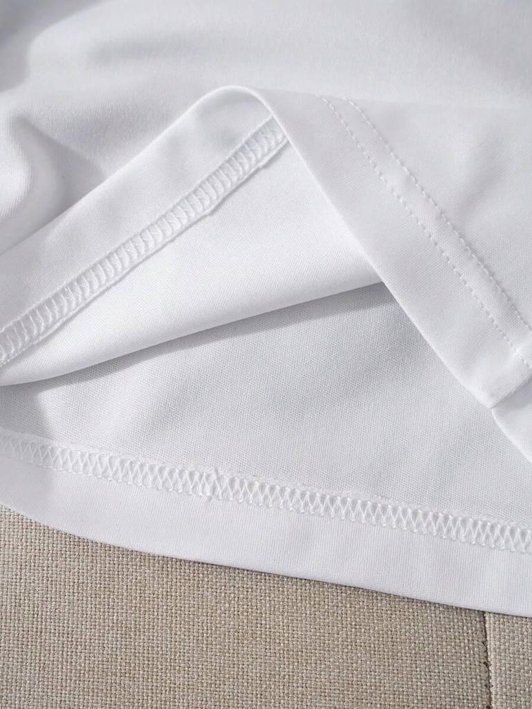 Women's Loose Colorful ECG Print Short Sleeve T-Shirt (European and American Style)