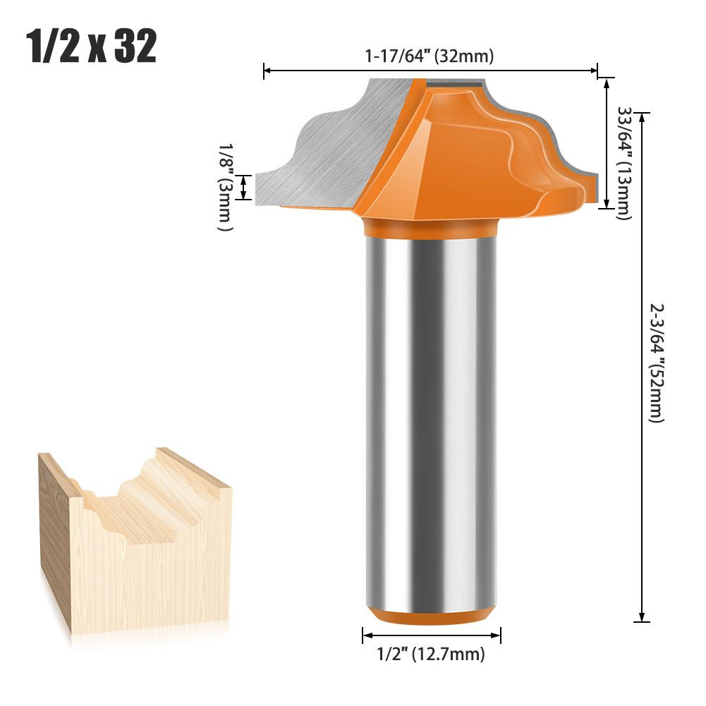 Thin Door Panel Knife Pattern Knife Cabinet Door Panel Knife Cutting Knife Trimming Edge Woodworking Engraving Machine Integrated Knife Bottom Cutter