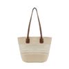 Woven Summer Tote Bag For Women Large Capacity Beach Shoulder Bag With Inner Pocket