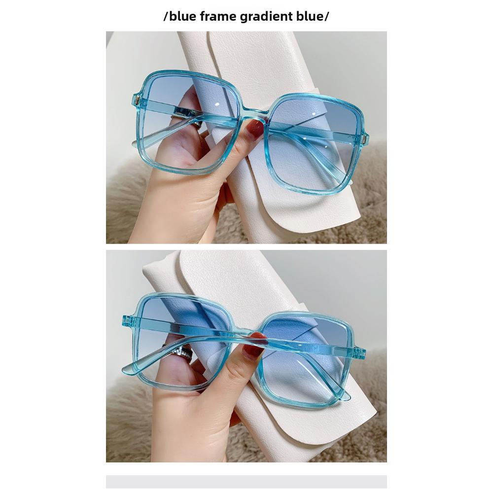 Rizs köröm szögletes napszemüveg női napszemüveg fokozatosan színt vált új szemüveg női trend UV védelem