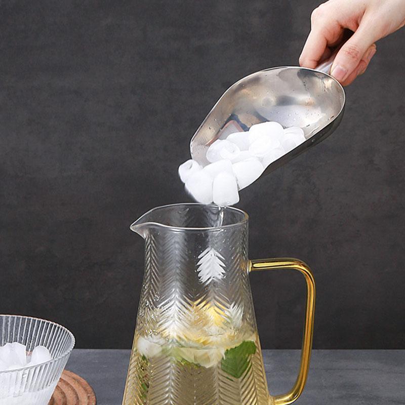 Thickened Stainless Steel Ice Shovel, Flour Shovel, Multi-purpose Shovel, Household Food Shovel, Milk Tea Shop Ice Cube Shovel