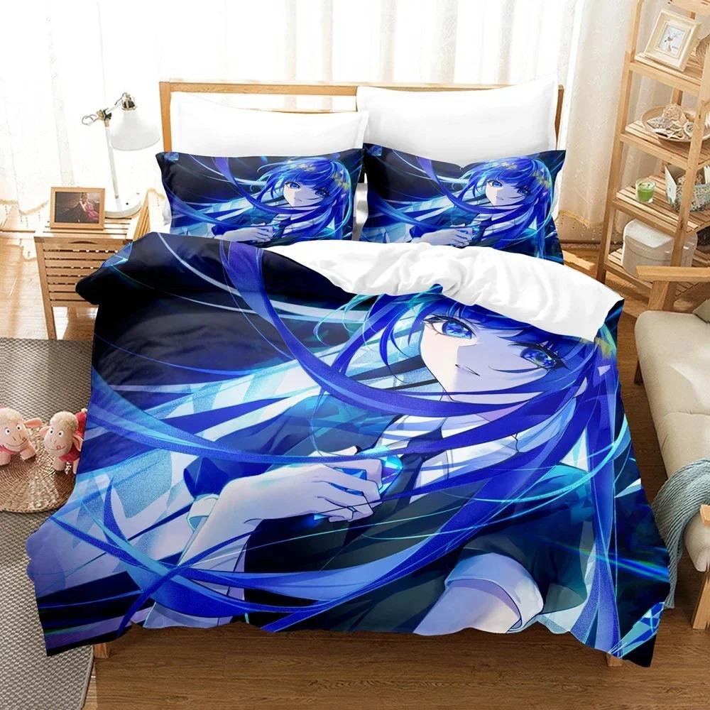3D Print Anime Houseki no Kuni Bedding Set Boys Girls Twin Queen Size Duvet Cover Pillowcase Bed Kids Adult Home Textile