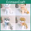 Plush Cat Doll With Soft Short Plush And Pp Cotton Filling For Kids Gift