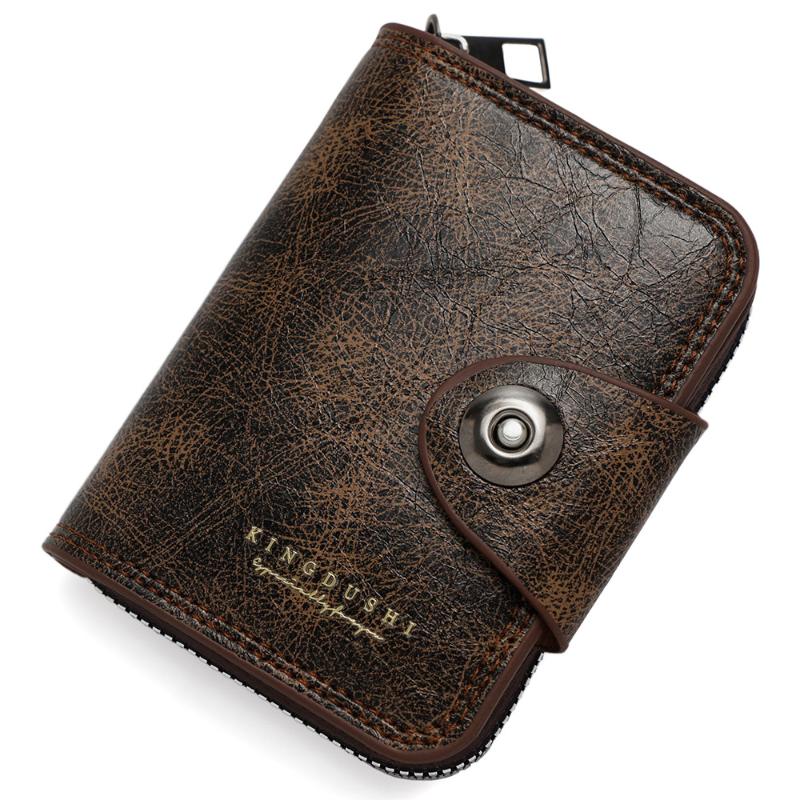 

New Multi-Functional Short Model European And American Style Change Bag, Men S Buckle Wallet Men S Clutch Bag Card Bag A2