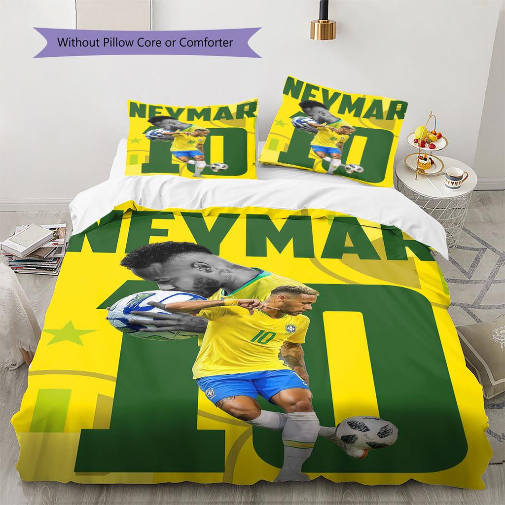 Neymar Jr Rašto Lovatiesė, Antklodės Komplektas Antklodės Užvalkalas Pagalvės Užvalkalas Namų Gimtadienio Dovana(1 * antklodės užvalkalas + 2 * pagalvės užvalkalai, be šerdies)