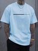 Seagull men's T-shirt, big fancy badge, top casino with short sleeves, new classic street clothesT-shirt.