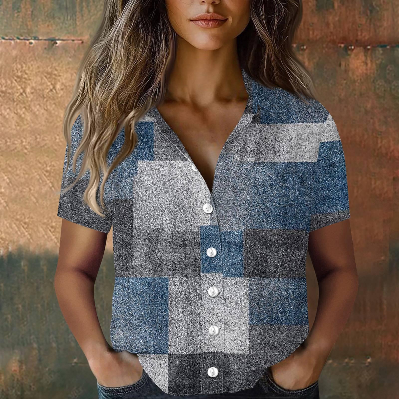 

Женские хлопковые льняные топы, рубашки с короткими рукавами, свободные футболки в стиле бохо, винтажные блузки S синий