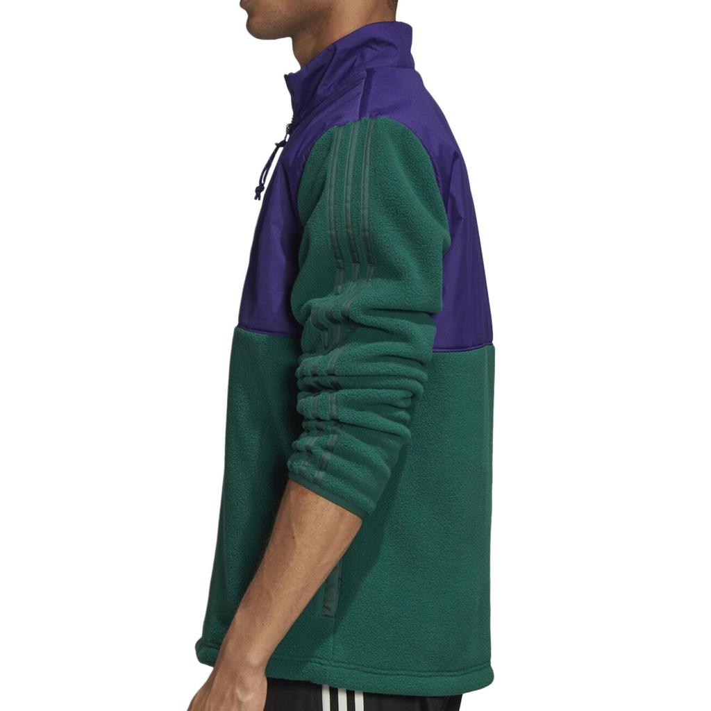 Adidas Originals Winterised Half-Zip Fleece Jacket Men Jackets Green GD0001