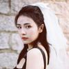 Gauze Wedding Bridal Veil Short Bow Veil with Comb Delicate White Bridal Tulle  Proposal