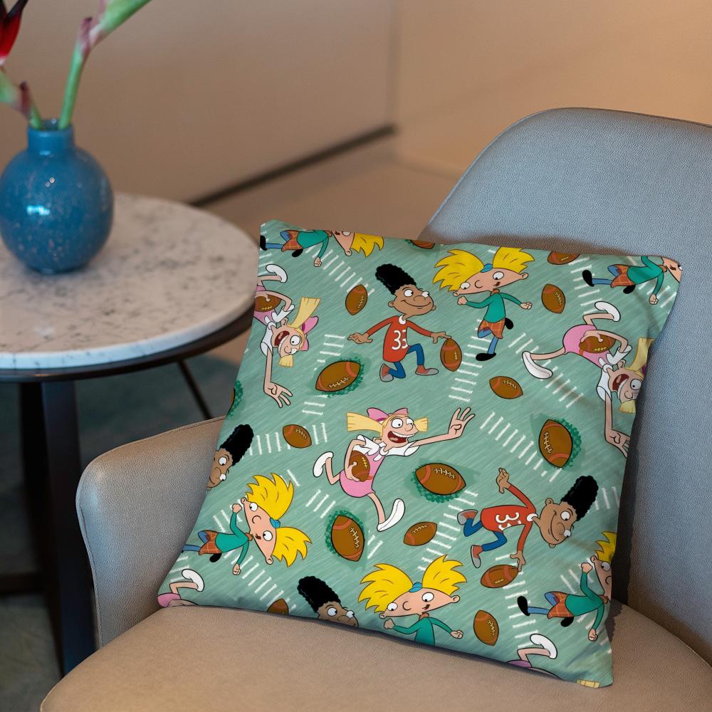 H-Hey ArnoldS Cushion Cover 2-in-1 Reversible Plush Pillow Cover | Car/Sofa/Bed | Perfect Gift