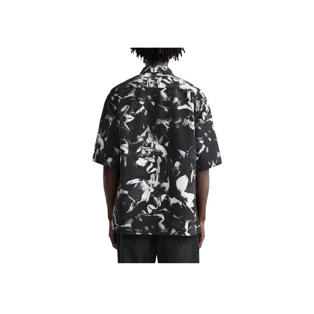 Zara Loose Cool Feeling Bubble Gauze Short Sleeve Shirt Men shirts 7380573-020