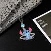 Cute Stitch Angel Toy Saturn Rhinestone Cartoon Enamel Unisex Fashion Gift with Decoration Entertaining Play Safe Kid Friendly Fun