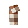 High quality plaid 100% wool scarf, female Korean atmosphere scarf, versatile simple fringed shawl