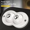 4Pcs/Pack Universal Wheels Self Adhesive Mute Smooth Rotation Strong Load-bearing Labor-saving Furniture Moving Punch-free Heavy Duty Rollers Caster