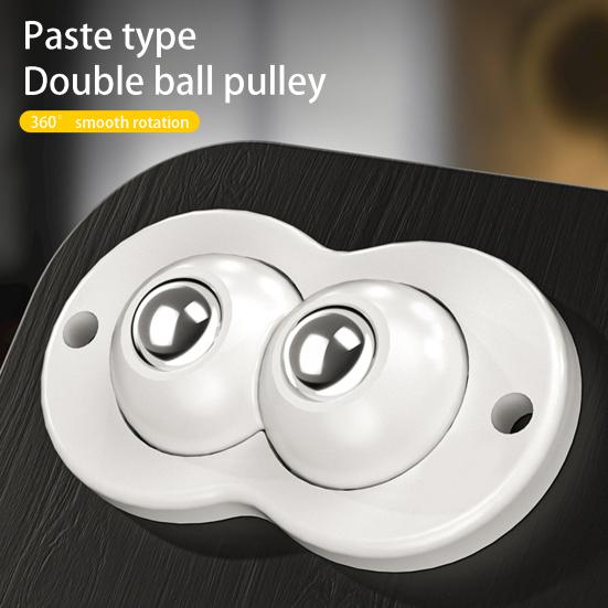 4Pcs/Pack Universal Wheels Self Adhesive Mute Smooth Rotation Strong Load-bearing Labor-saving Furniture Moving Punch-free Heavy Duty Rollers Caster