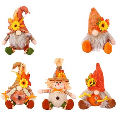 Festival Vogelscheuche Figur Puppe mit Sonnenblumen-Detail Herbst Tischdekorationen Für Thanksgiving Dekoration