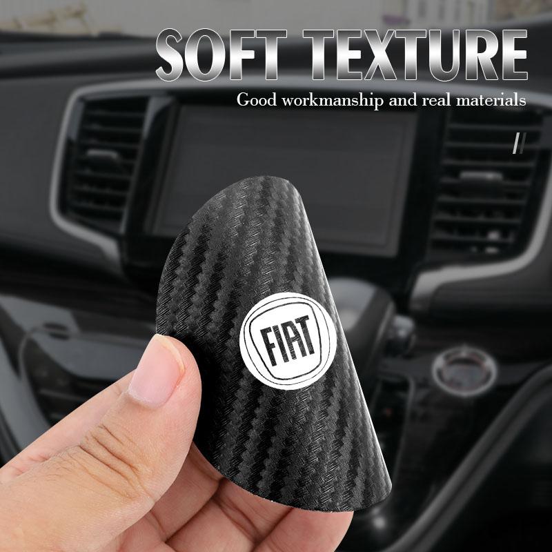 2 Peças Porta-copos de Carro PVC Logo Almofada para Copo de Água Tapete Antiderrapante Acessórios Para Fiat Abarth 500e Panda Tipo FR Argo Freemont Viaggio Bravo