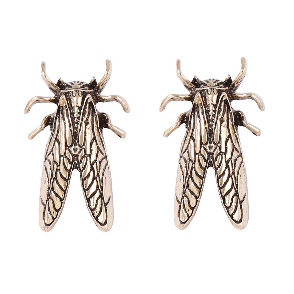 Personality Trend Design Sense Alloy Insect Unique Temperament Light Luxury Earrings Versatile Daily Commuter Women's