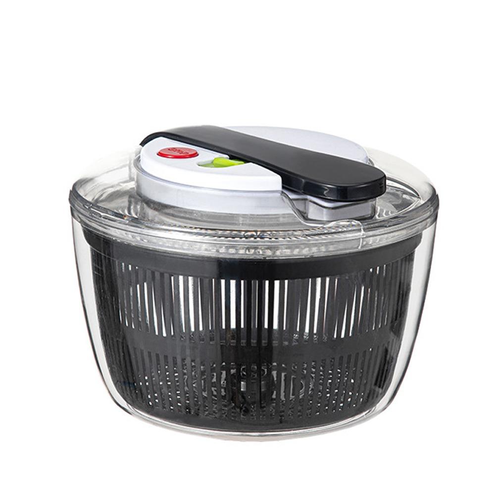 Press-type Vegetable Salad Spinner Quick Spin Salad Dryer Mixer Fruits Drain Basket  Fruit Washing