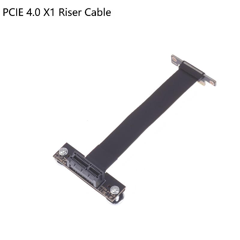 PCIE 3.0/4.0 X1 Riser Cable 90 Degree Right Angle PCIE Extension Cable Adapter PCIe Express Riser Card Ribbon Extender