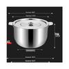 Wutuo Stainless Steel Cooking Oil Pot with Lid and Handle, 5.5L