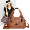 Handbag Women's PU Shoulder Bag Middle-aged And Elderly Mother Bag