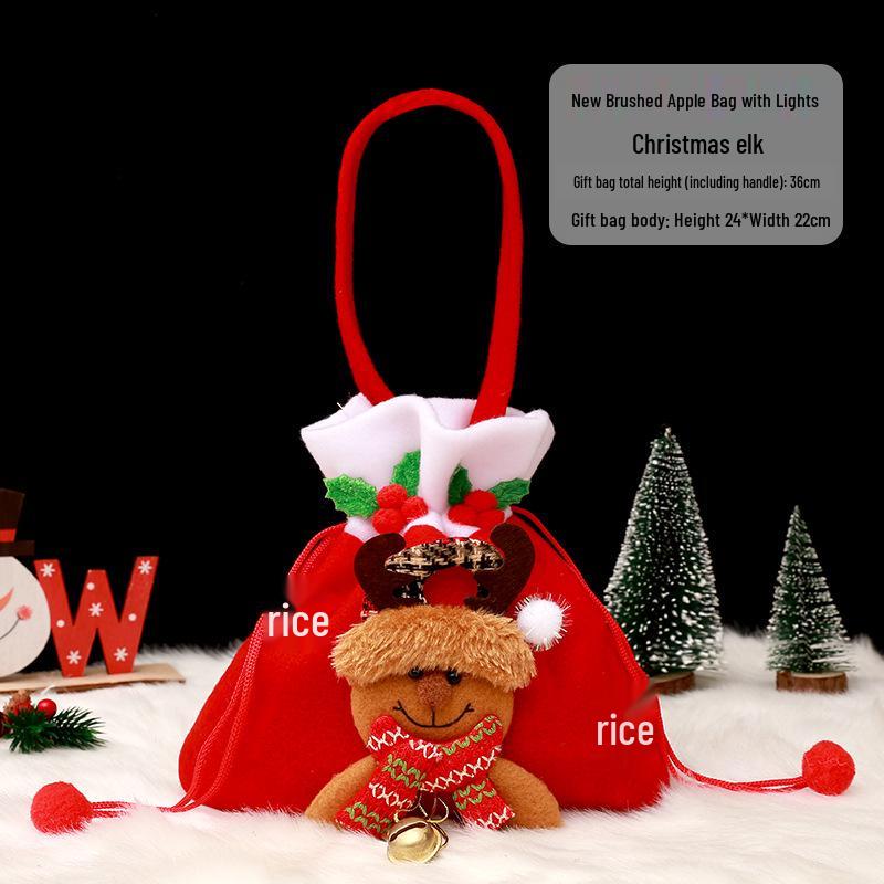 Christmas Eve Apple Candy Gift Tote & Packaging Bag