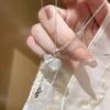 Women's S925 Sterling Silver Tassel Gourd Necklace with Chalcedony - Chinese Style Clavicle Chain