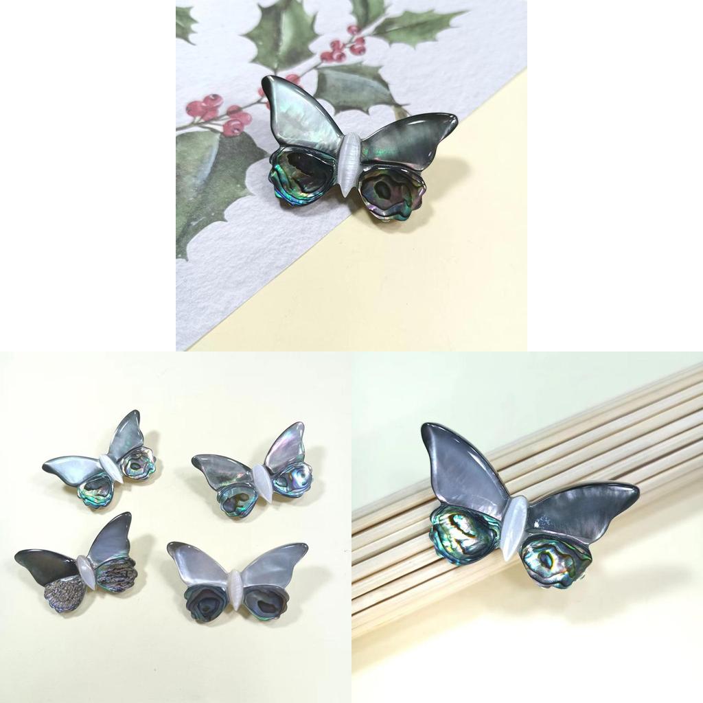 Shell Butterfly Brooch Pin Handmade Cartoon Decor For Women And Men