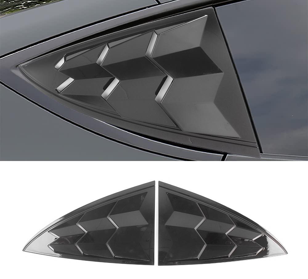 17-22 Tesla Model 3 Protection de Lunette Arrière & Autocollant Décoratif à Lamelles