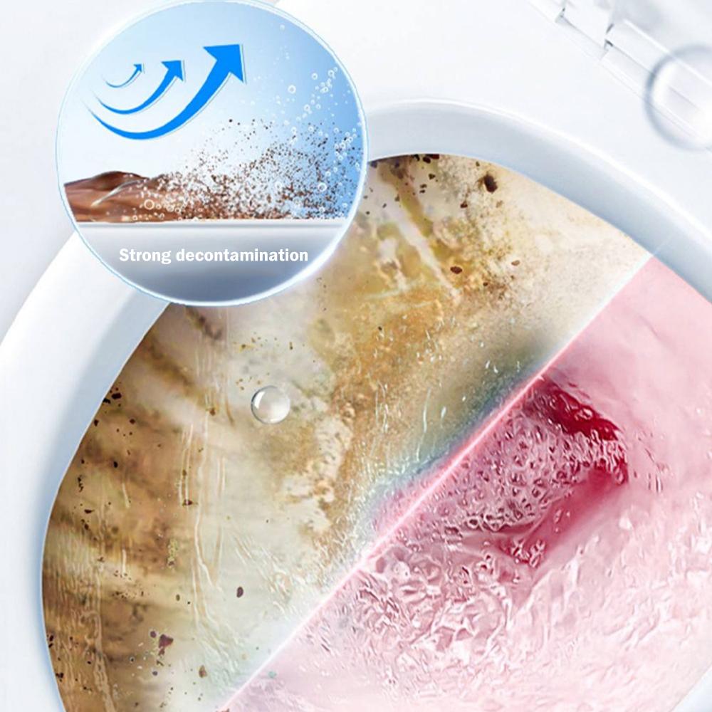 100pcs Toilet Washing Machine Cleaner Yellow Scale Use Remove Stains Bathroom Tablets Automatic K6T1