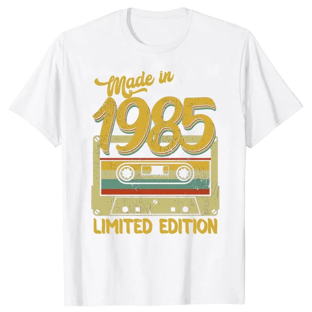 Funny Birthday Gift Vintage Made In 1985 39th Birthday 39 Years Old T Shirts Summer Graphic Streetwear Short Sleeve T-shirt Men