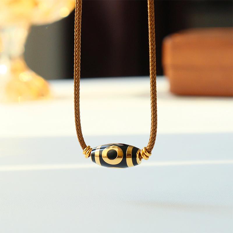 

Элегантное ожерелье Дзи с девятью глазами - Регулируемая роскошная цепочка-свитер для женщин