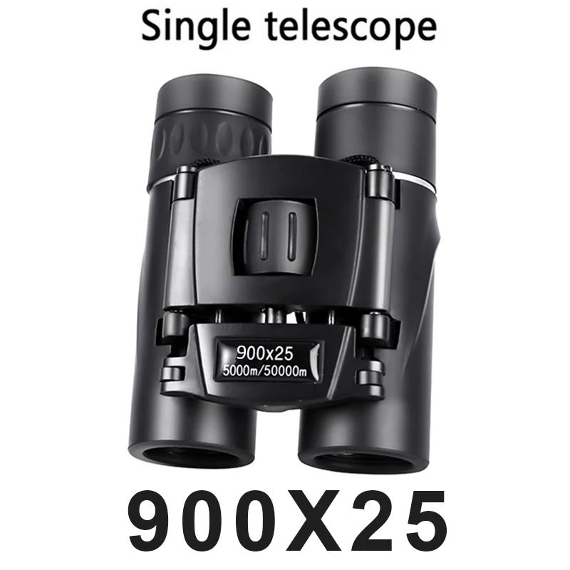 900/1000x25 HD Powerful Binoculars 9000M Long Range Folding Mini Telescope FMC Optics For Hunting Sports Outdoor Camping Travel
