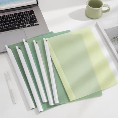 School File Folder with Clip 5PCS Side Opening Folder Rotating Sliding Bar