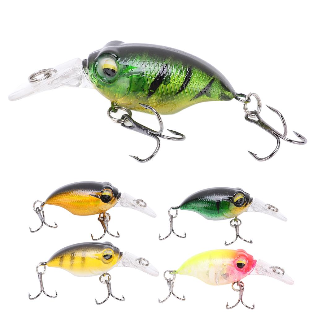 Fishing Mini Minnow Bait High Simulation Three Dimensionals Eyes Artificial Fishing Bait for Outdoor